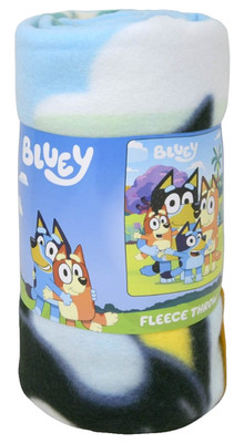 Bluey Blue Plush Throw Blanket 45  x 60 , New