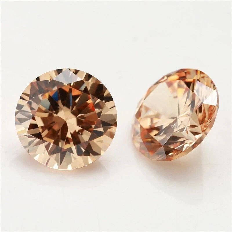 25 Pcs Cambodian Champagne Zircon 4x4 MM Certified Gemstone Lot for Wholesale - Image 2 of 4