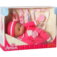 Amia 50004431 Doktor-Puppe 33 cm mit Zubehör...