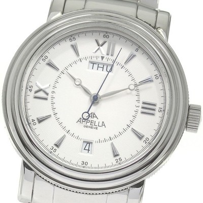 APPELLA 587 Day date white Dial Automatic Men's Watch_834449