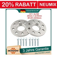 Spurplatten Spurverbreiterung Distanzscheiben 20mm 2x10mm für VW Golf Polo 4x100