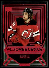 2021-22 Upper Deck Fluorescence Red Dawson Mercer New Jersey Devils #FL-25