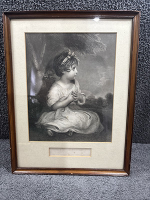 Gerahmter Druck von ''The Age Of Innocence'' von Joshua Reynolds 1723-1792