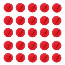 25PCS Red Circus Clown Nose Christmas Costume Party Cosplay Halloween Decor 25 P