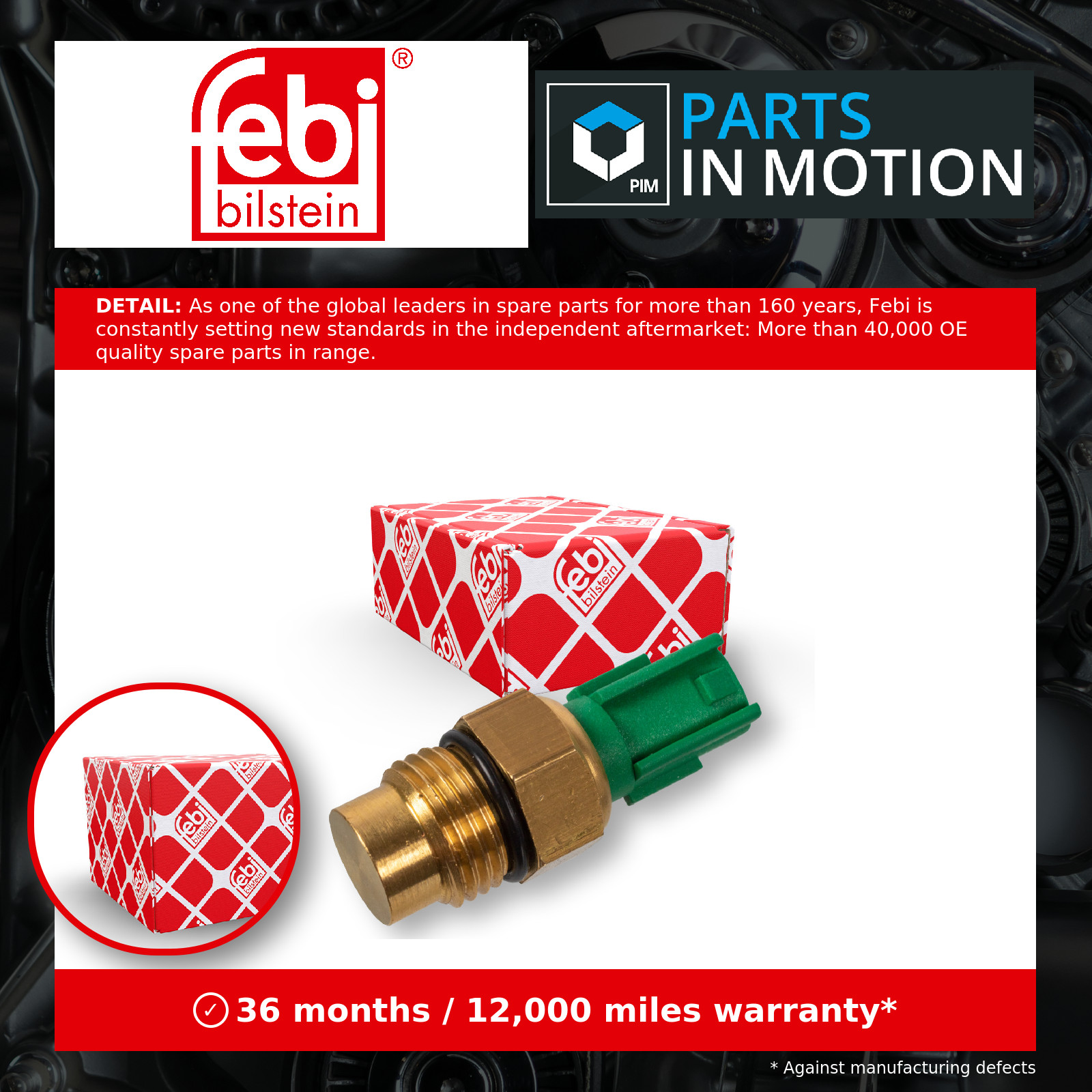 Fits FEBI BILSTEIN 170690 Temperature Switch, radiator fan - Image 13