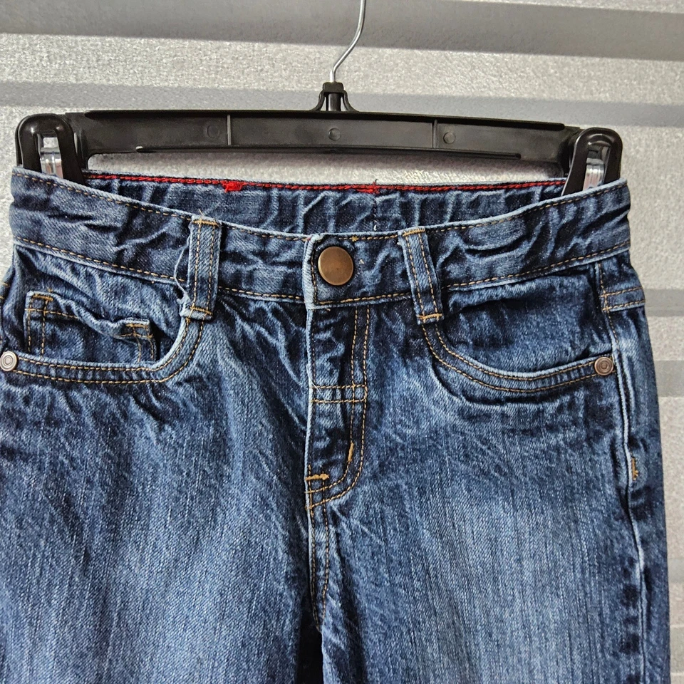 Pantalones de mezclilla Hanna Andersson lavado oscuro informales diarios talla 8 Foto 2 de 4