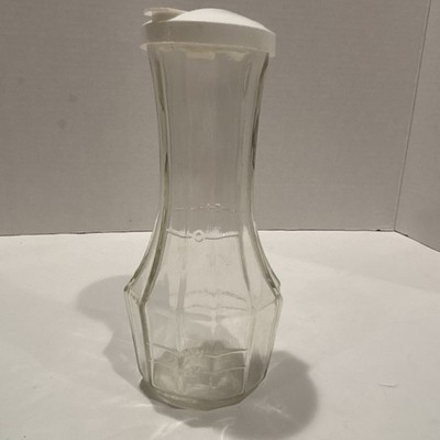 Good Seasons Vintage Salad Dressing Glass Bottle/Cruet Mixer Shaker White Lid 