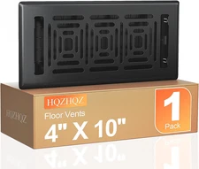 Floor Vent Covers, 4 x10 Floor Register, Heavy Duty Steel Walkable Floor Vents,