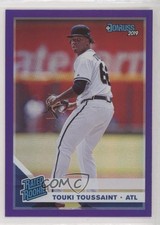 2019 Panini Donruss Rated Rookie Holo Purple Touki Toussaint #50 z7h