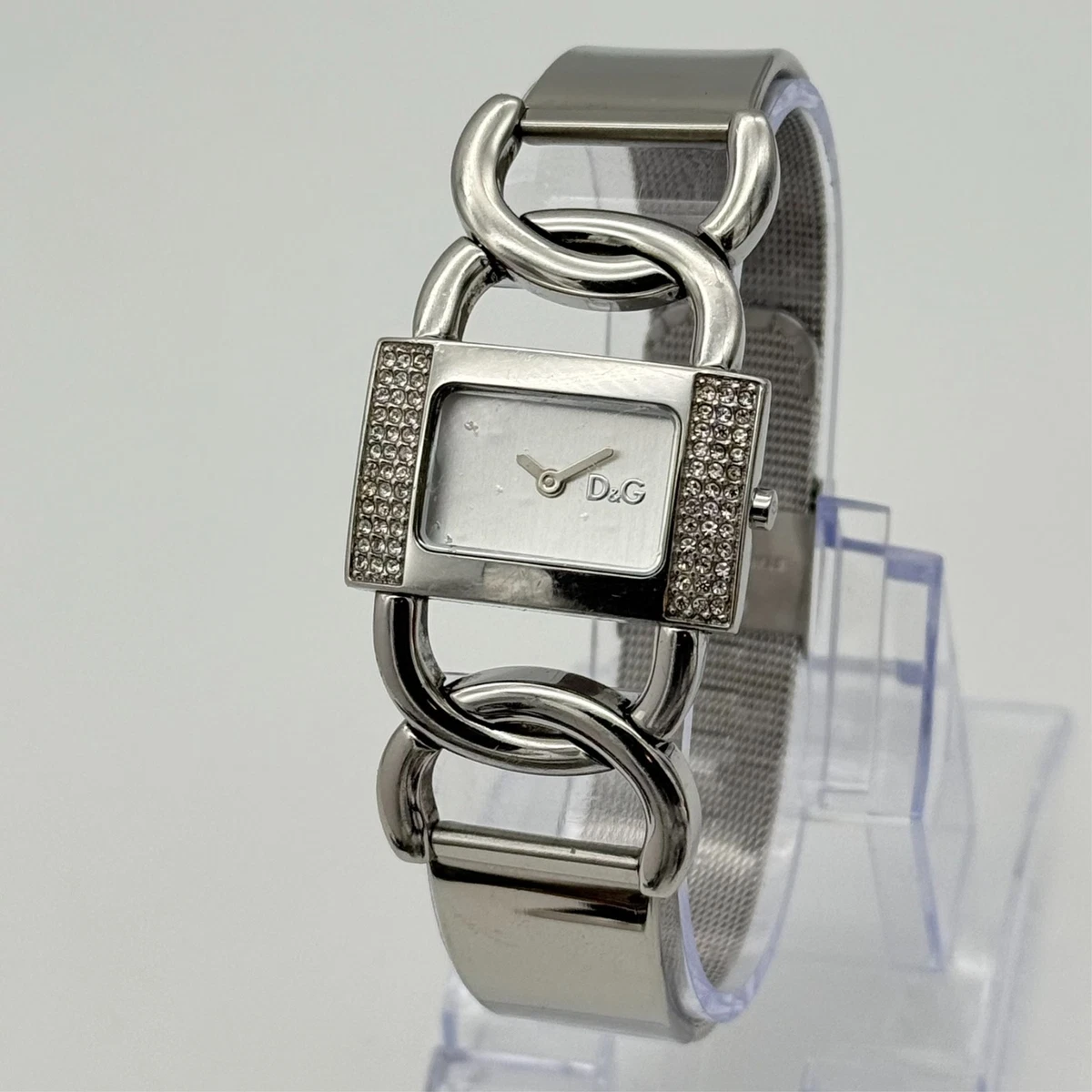 Dolce&Gabbana Stainless Steel Band Rectangle Wristwatches for sale