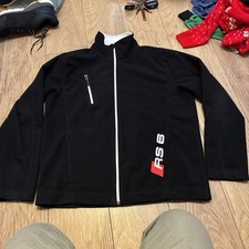 Genuine Audi Wind Stopper Fleece Zip-Up Jacket Official RS6 Black Size Large