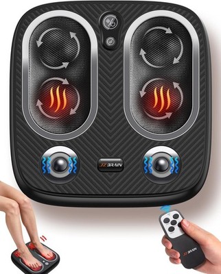 Power Legs Vibration Plate Foot Massager Platform with Rotating Acupressure Heat