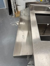Commercial Stainless Steel Cocktail / Bar Station with Sinks and Insulated Ice S