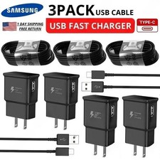 USB Power Adapter Fast Charger Type C Charging Cable For Samsung Galaxy Android