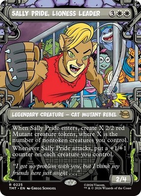 Showcase SALLY PRIDE, LIONESS LEADER mtg NM-M Teenage Mutant Ninja