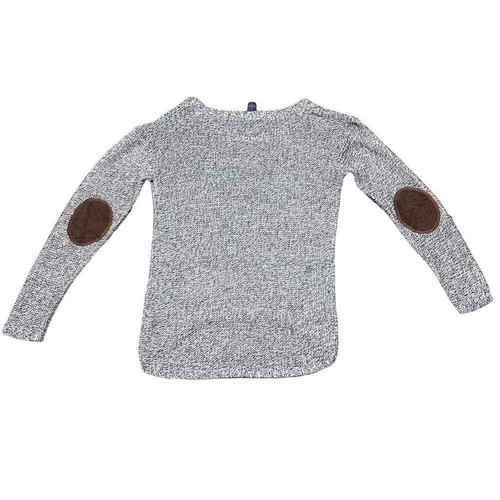 Quinn Women's Multicolor Marled Knit Pullover Sweater Size S Elbow Patch - Picture 5 of 8