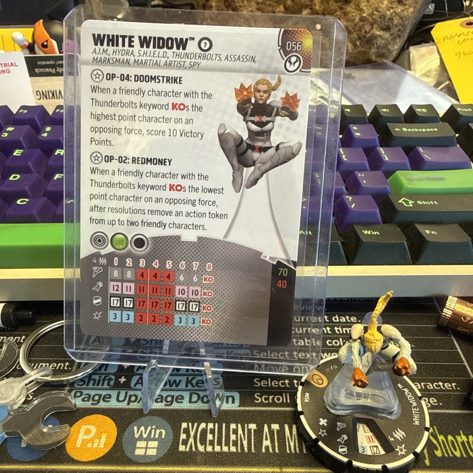 Heroclix White Widow 056 Marvel Thunderbolts