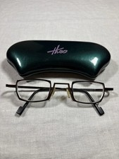 Theo XXP Belgium Vintage Eyeglasses Frame Geometric Matte Brown Square Case