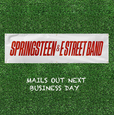 SPRINGSTEEN & E STREET BAND BANNER FLAG APPROX. 2FT X 7FT (24X81 INCHES)