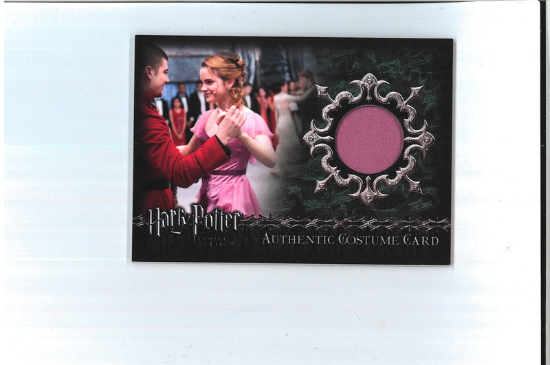 Emma Watson Harry Potter COSTUME CARD C7 Hermione Granger YULE BALL GOWN Rare