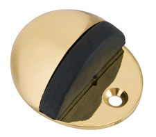 Eclipse Shielded Oval Door Stops Floor Mounted Aluminium