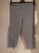 Primark. Blue/grey Crop Leggings. Size Small 10-12 