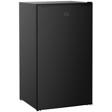 HOMCOM 91L Freestanding Under Counter Fridge Black
