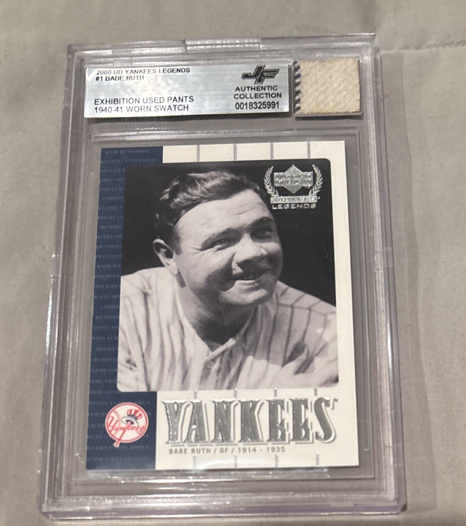 Babe Ruth Jersey Fusion Worn Pants Swatch