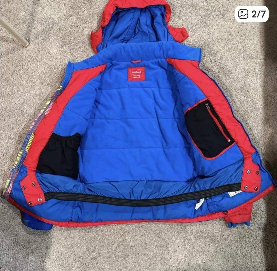 Chaqueta de invierno L L Bean para niños talla M 10/12 Foto 3 de 4