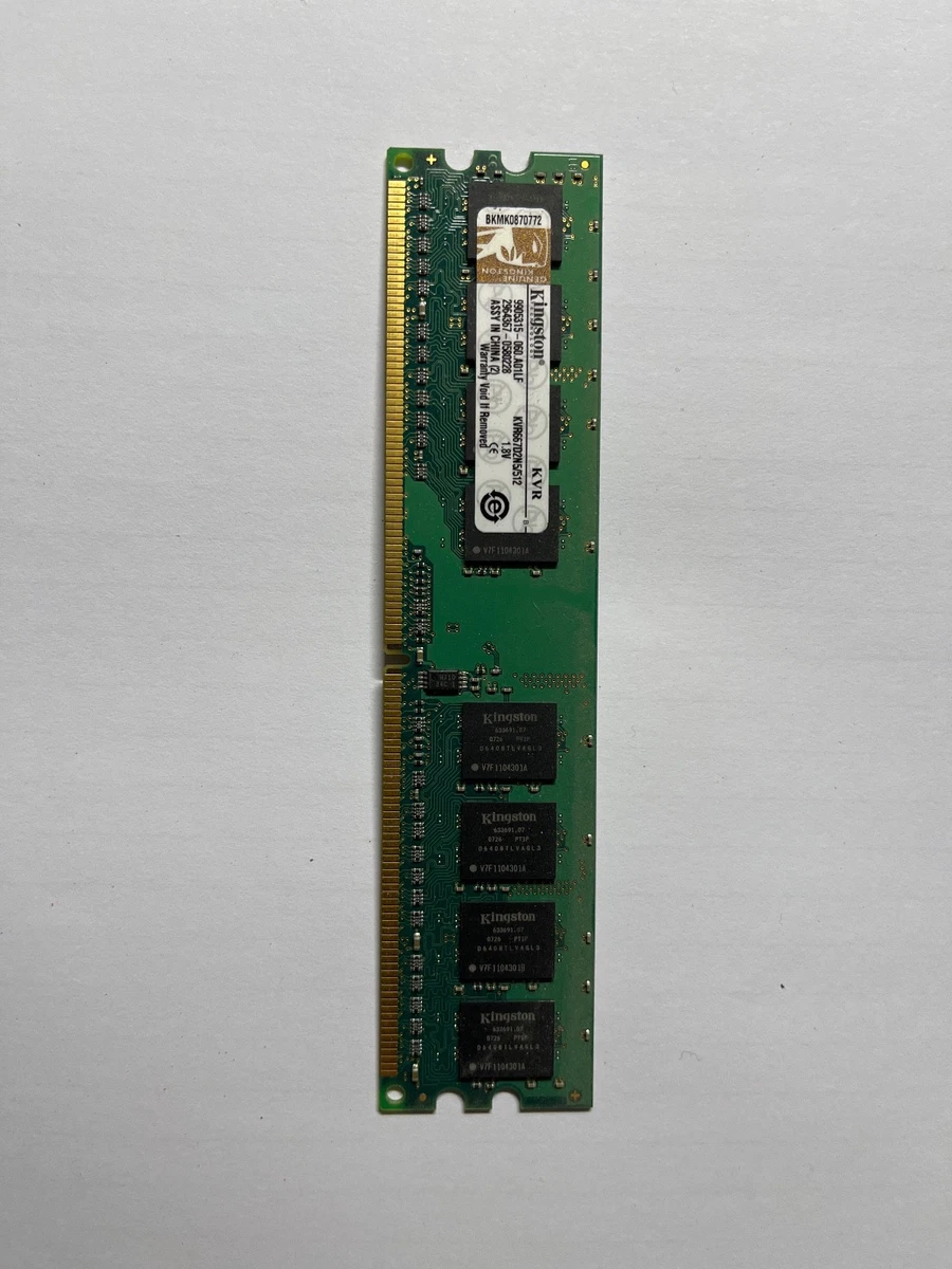 Barrette Mémoire 1Go RAM DDR2 Micron MT8HTF12864AY-667E1 DIMM PC2-5300U 1Rx8