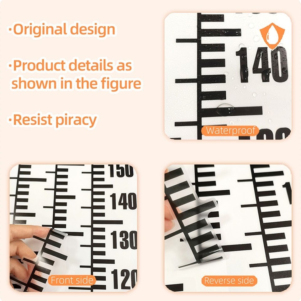 Functional and Decorative Height Ruler Wall Sticker Set for Kids Rooms ...