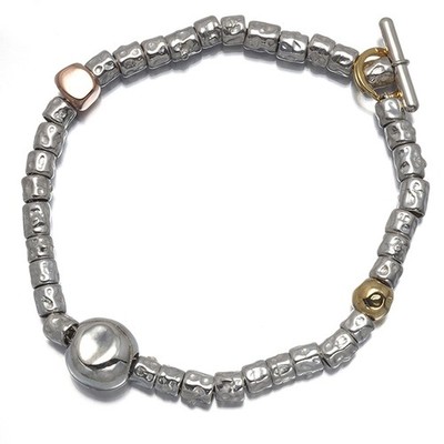 Auth Pomellato Bracelet DoDo 18K YG/9K RG/Silver 925