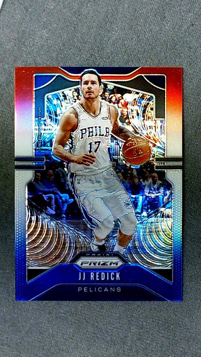 2019-20 Panini Prizm Red White Blue Prizm #36 JJ Redick Pelicans