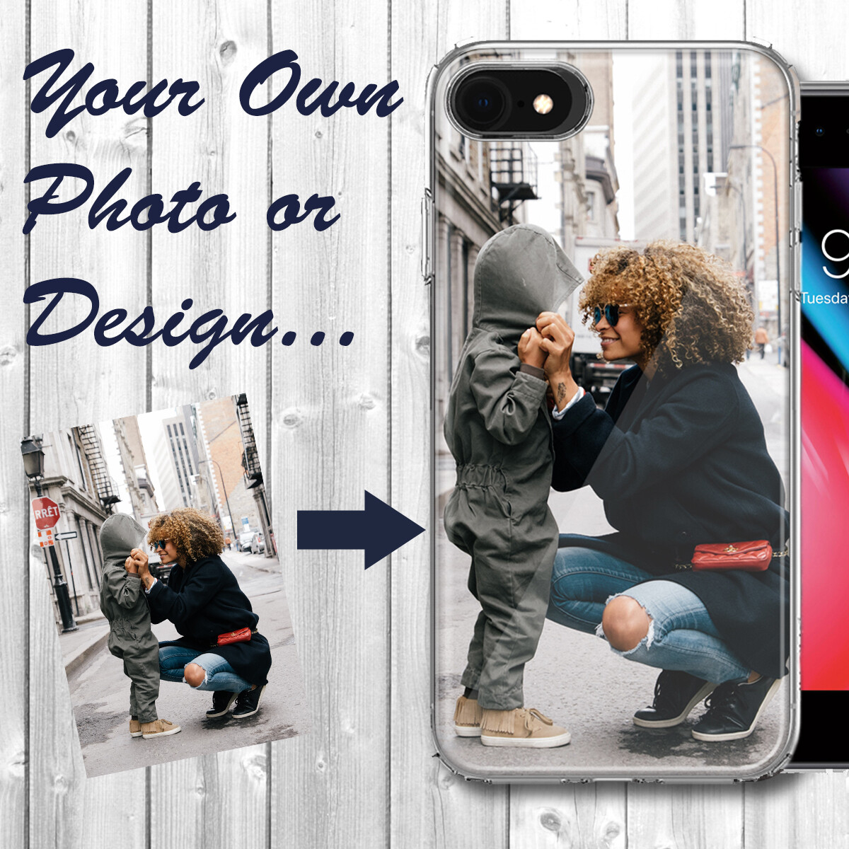 Personalized Custom Photo Phone Case Cover For Apple iPhone