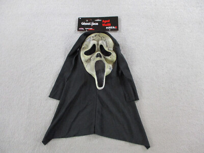 Ghost Face Mask Fun House Aged Vieilli Icon of Halloween Costume FAST SHIPPING