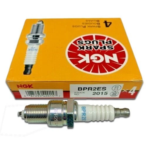 Genuine NGK BPR2ES (2015) Solid Spark Plug - 4 PACK