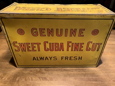 Sweet Cuba Chewing Tobacco - Fine Cut- Tin -Countertop Display - General Store