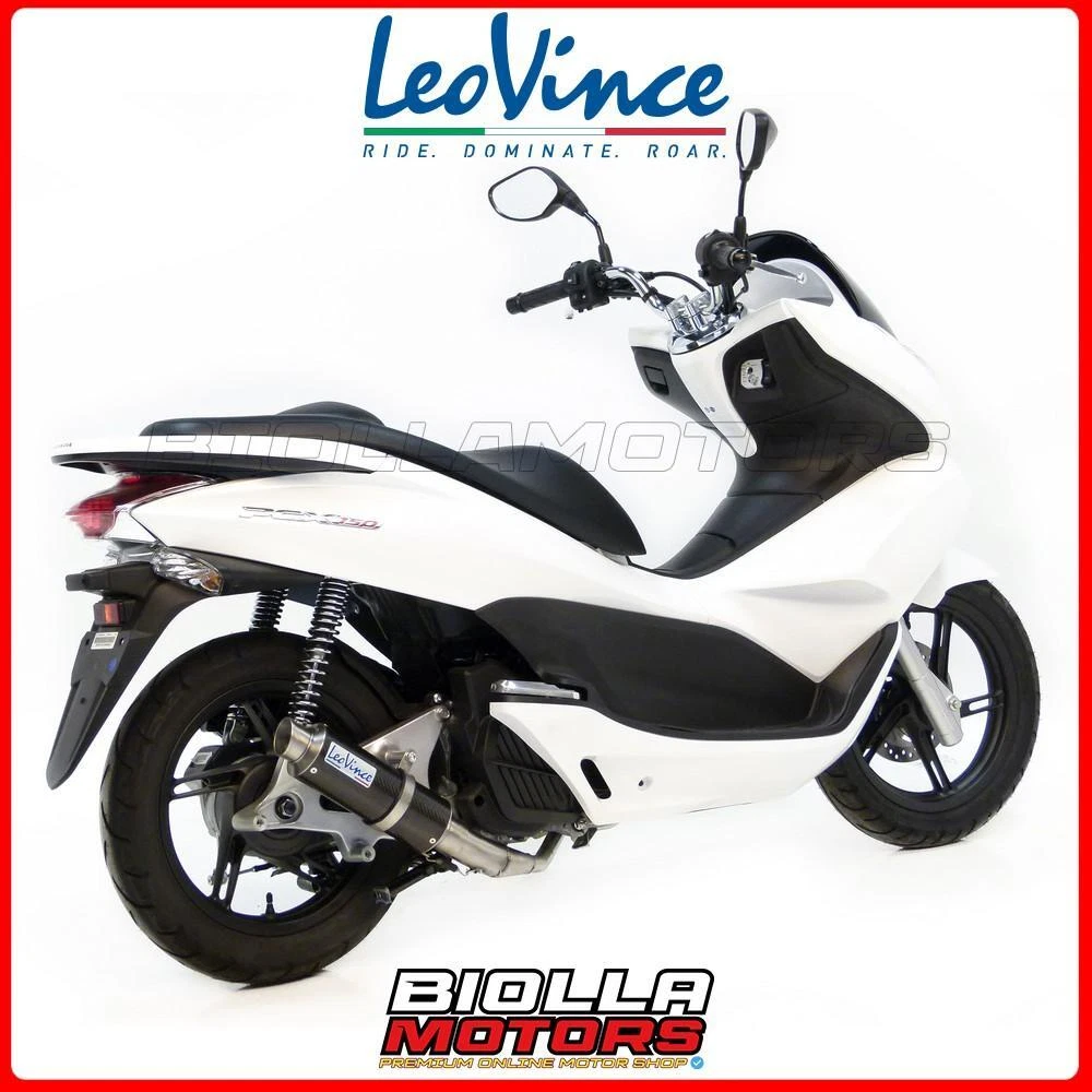 9702 EXHAUST FULL LEOVINCE HONDA PCX 125 2012 2016 GP CORSA CARBON