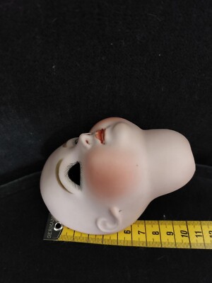 Tête De Poupée Reproduction Simon Halbig 2000 - Porcelaine Bisque 10cm