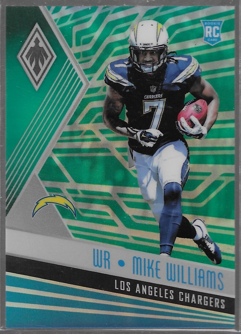 2017 Panini Phoenix Mike Williams #122 Rookie Green /25 San Diego Chargers