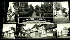 54511 AK Wiedenbrück Mühlenwall Herz-Jesu-Brunnen House Ottens 1953