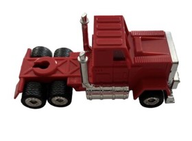 Galoob Micro Machines Big Rig Hauler Car Carrier Red/Yellow Semi With 2 Trailers