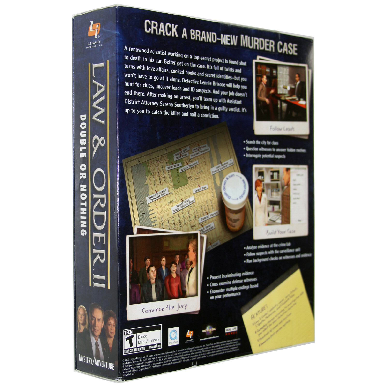 Law & Order II: Double or Nothing [Big Box] [PC Game] 20626720953 | eBay