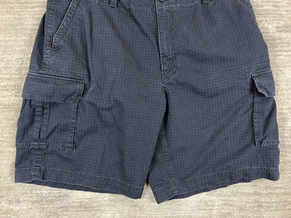 Pantalones Cortos Izod Para Hombre 42 Azul Carga Lavado Oscuro Caqui Exterior Informales 100% Algodón Foto 3 de 4