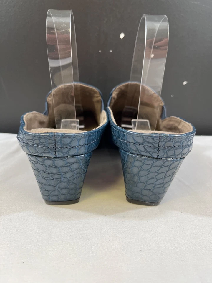 Rialto комфорта Vette женщин синий крокодила печать мулы размер 9,5 М SKU 6421 - Изображение 4 из 4