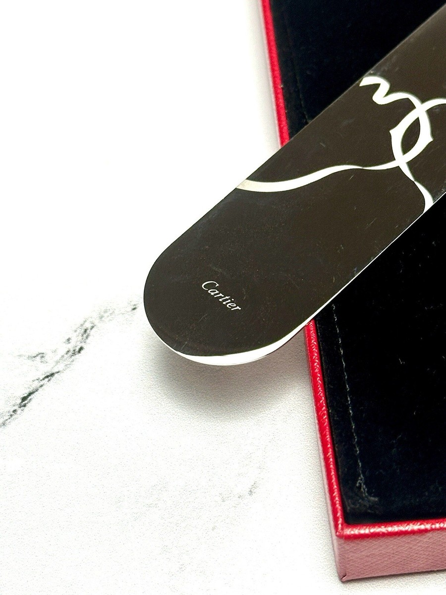 Cartier Ribbon Hallmark Logo Bookmark Mirror AD VIP Gift | eBay