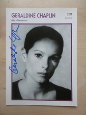 Geraldine Chaplin Autogramm signed 13x18 cm Karte 