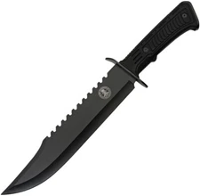 Rite Edge 2nd Amendment Fixed Knife 10" Sawback Stainless Blade Black ABS Handle