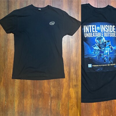 Intel Inside T shirt Core i7 6th Gen Processor Double Sided Size