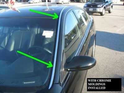 Chrome Roof Top Drip Trim Moldings For Acura TL & TSX 2004-2008 - 2PC Kit